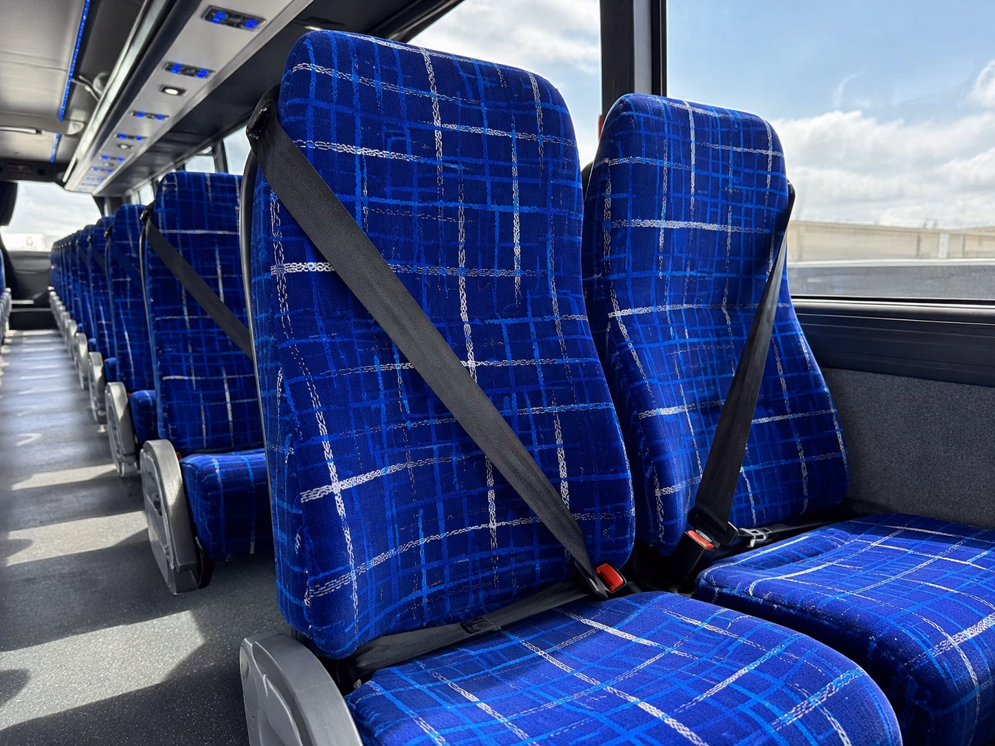 miami beach charter bus inside