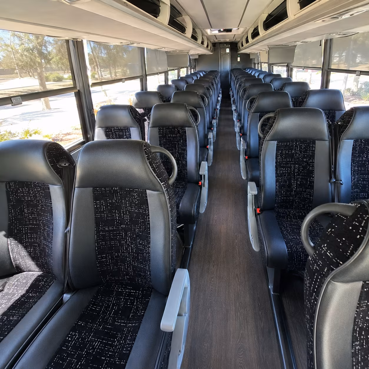miami beach charter bus interior gallery